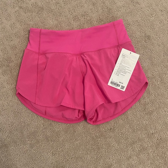 lululemon athletica Pants - RARE SONIC PINK SPEED UP SHORTS